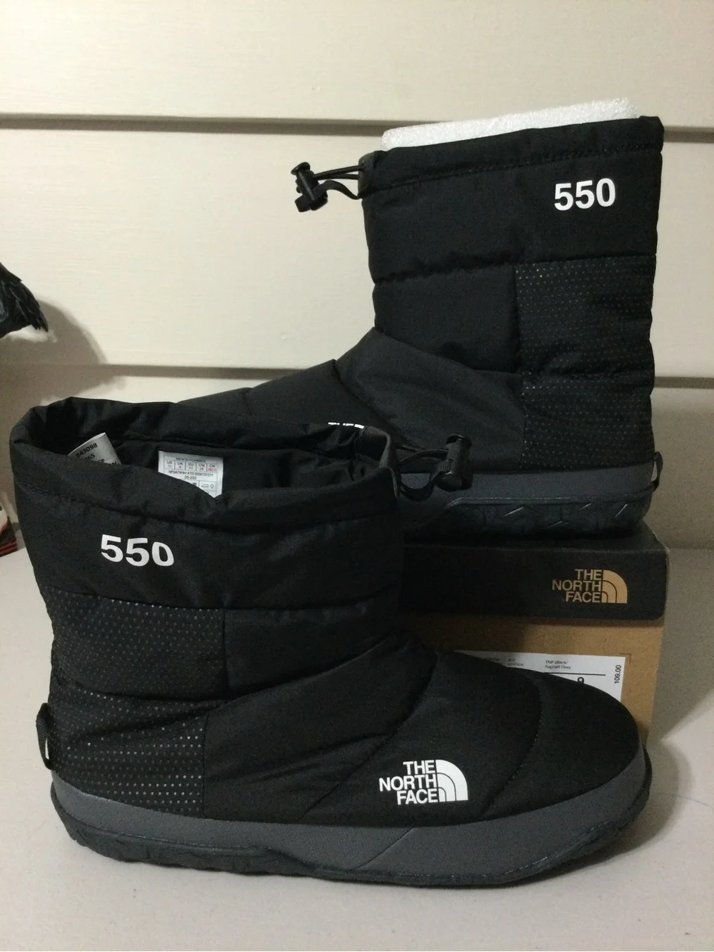 The North Face Black & Gray Insulated Booties